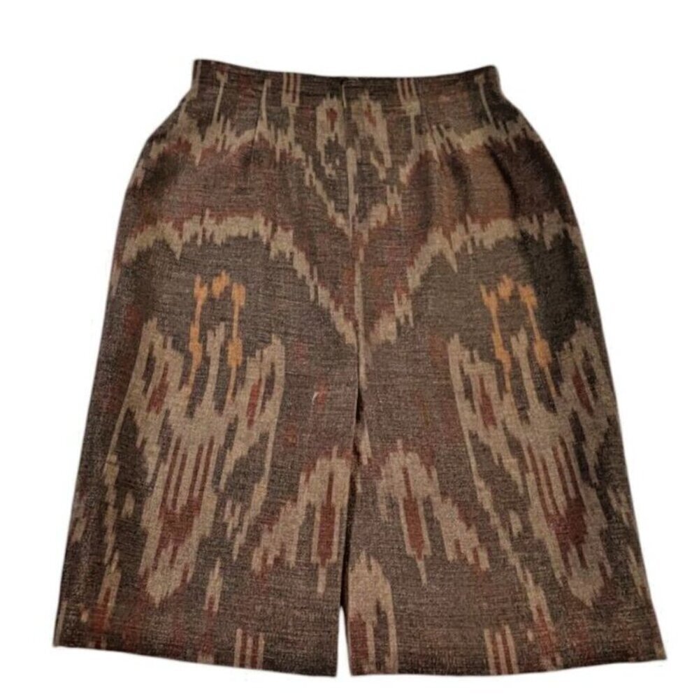 Lafayette 148 Wool Jacquard Ikat Pencil Skirt Size 6 - Picture 2 of 6